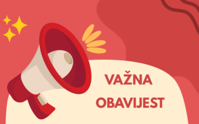 Obavijest o organizaciji nastave od 12. 1. 2026.