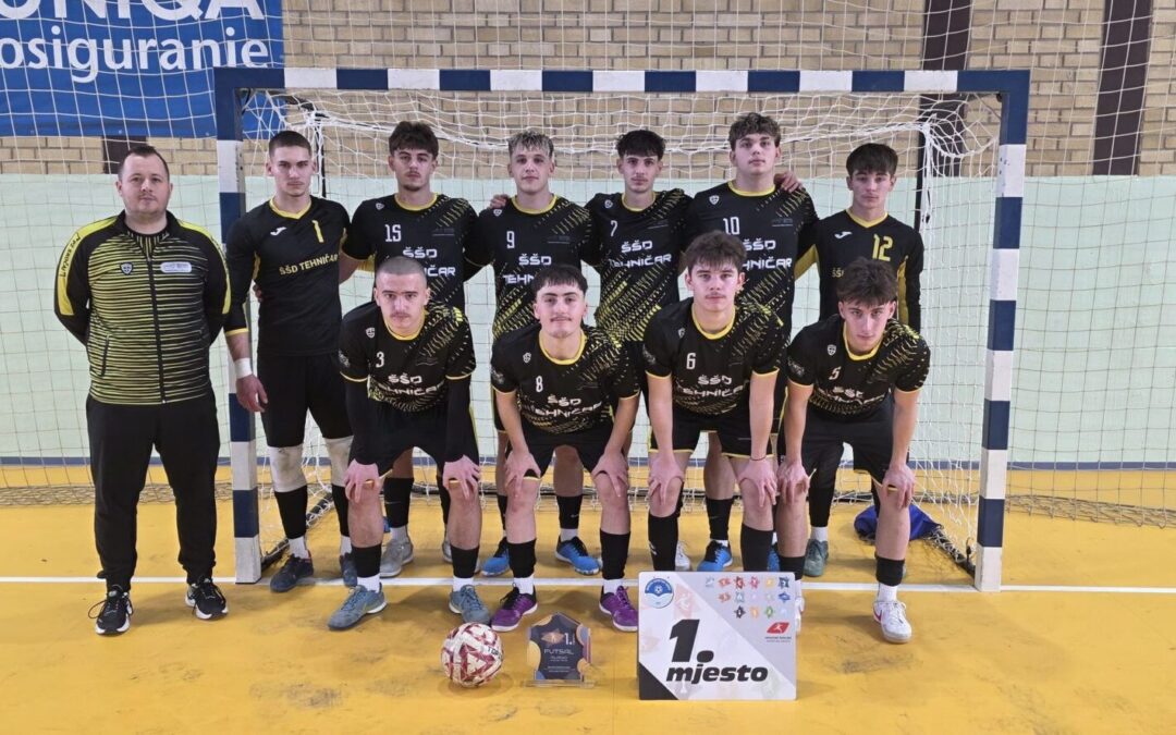 Tehničari prvaci – županijska završnica školskih sportskih društava u futsalu