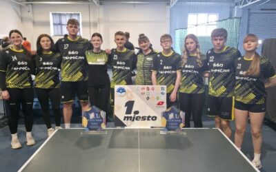 Županijsko natjecanje u stolnom tenisu – zlato za Tehničarke i Tehničare