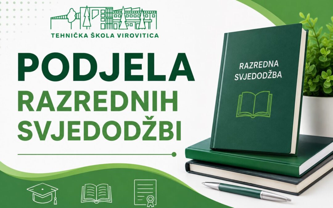 Podjela razrednih svjedodžbi za učenike 1. – 3. razreda